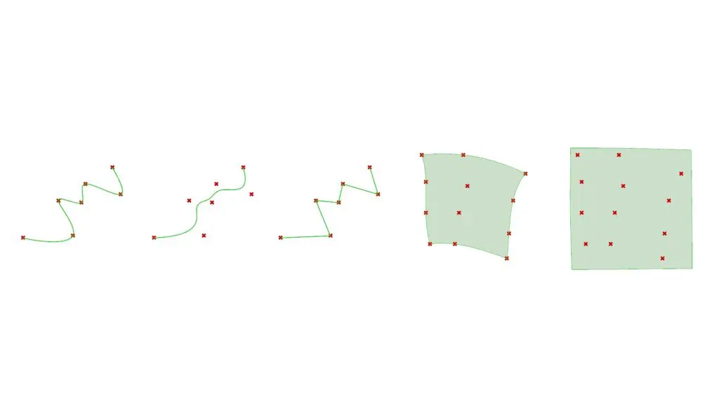 grasshopperで点から線とサーフェスを作成