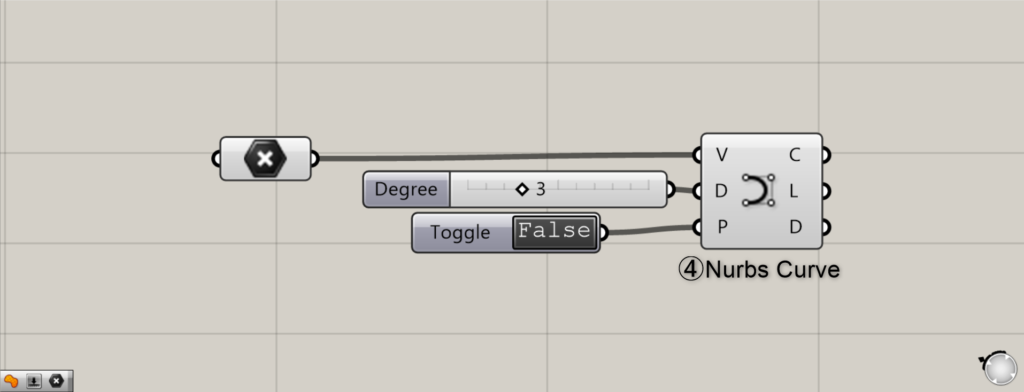 Nurbs Curveコンポーネント