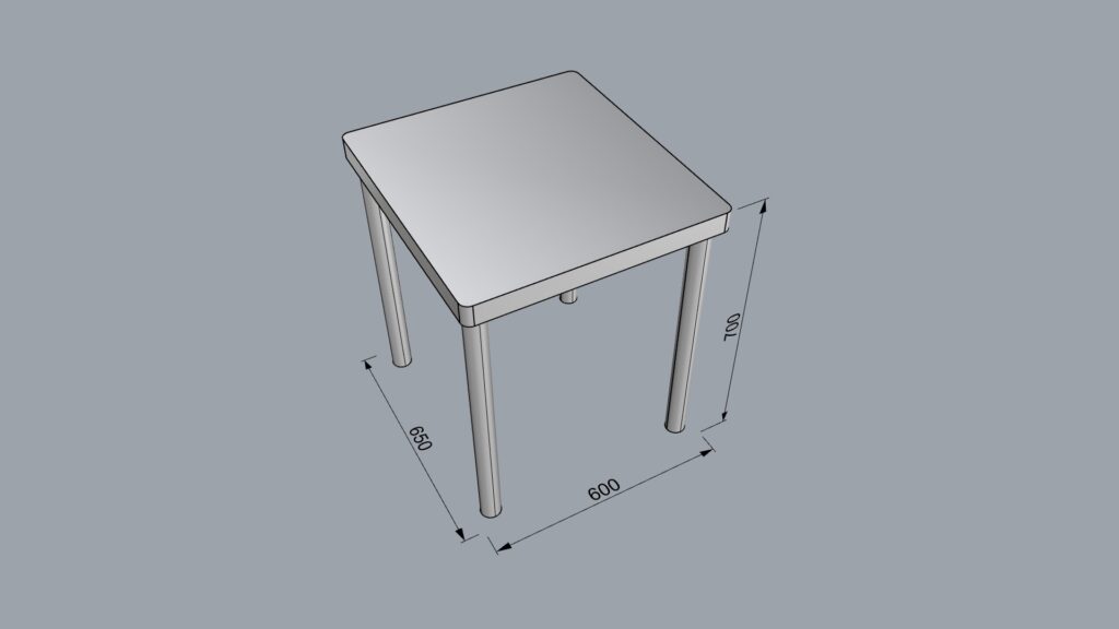 シンプルなテーブル600-650-700