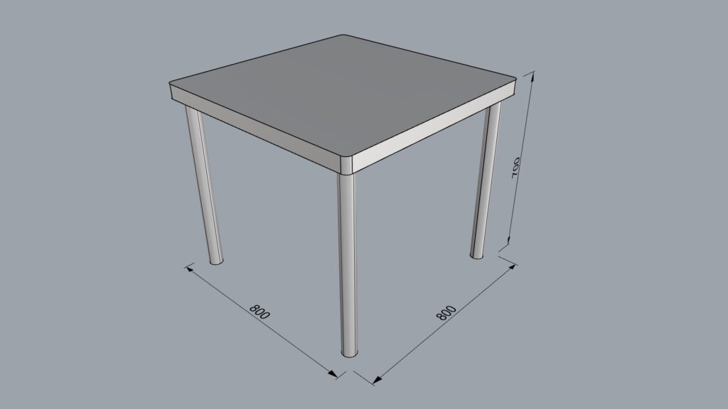 シンプルなテーブル800-800-700