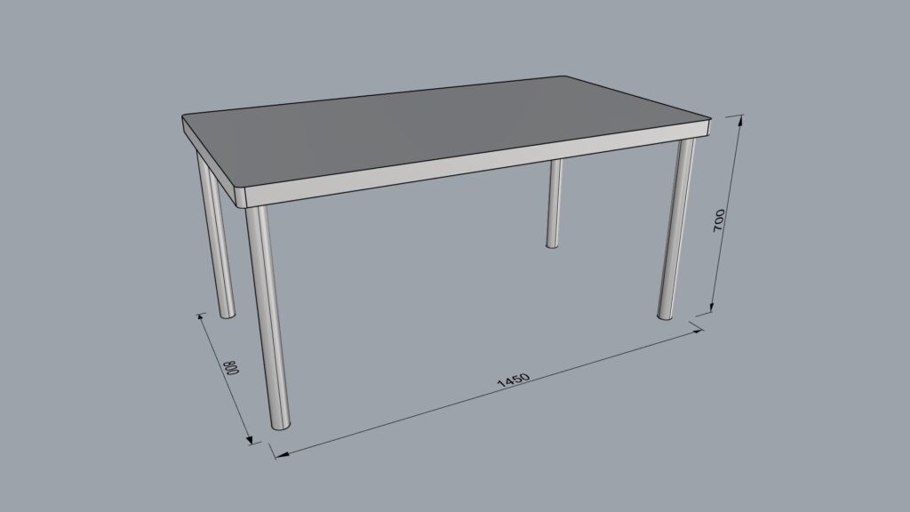 シンプルなテーブル1450-800-700