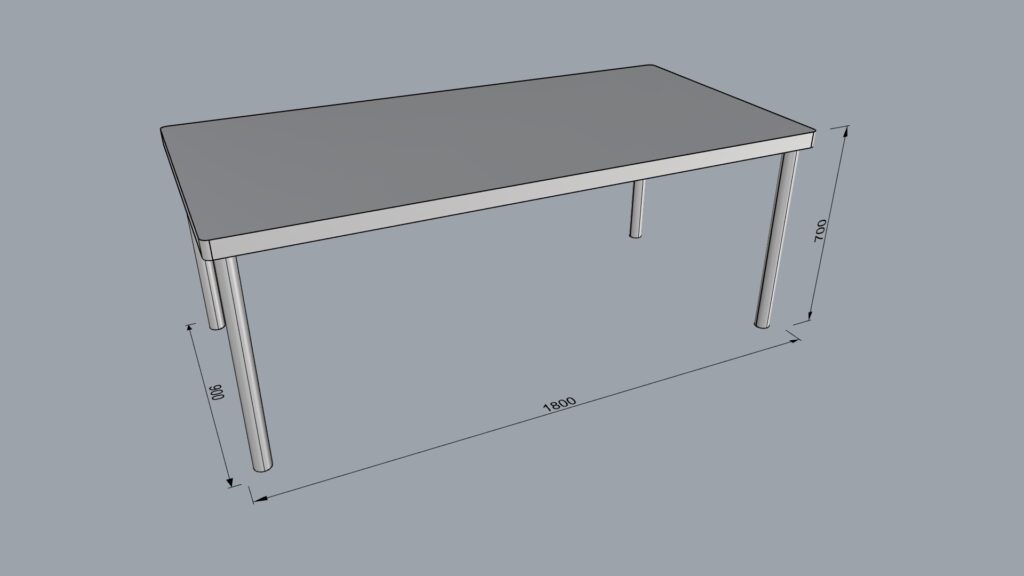 シンプルなテーブル1800-900-700