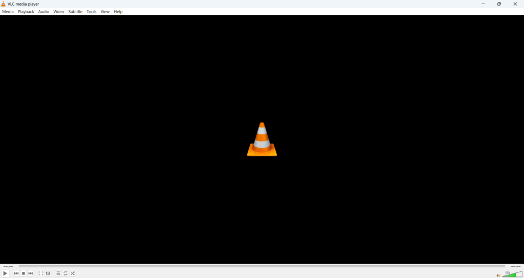 VLC media playerの画面