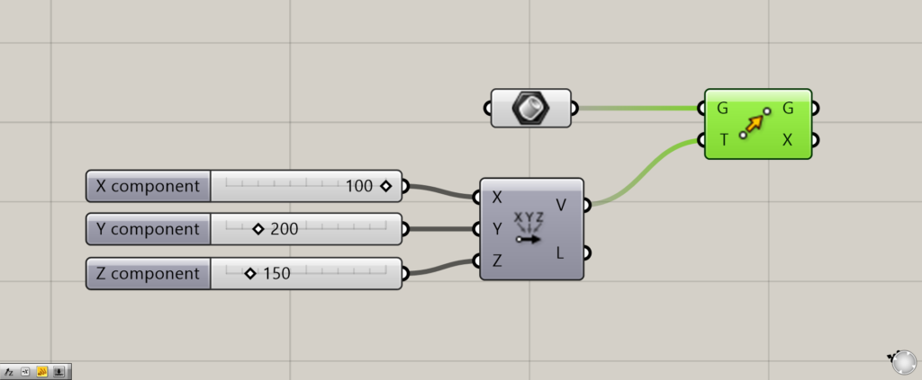 Vector XYZで作成したベクトルの使用例