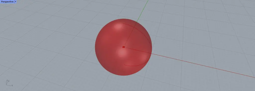グラスホッパー上で球が作成される