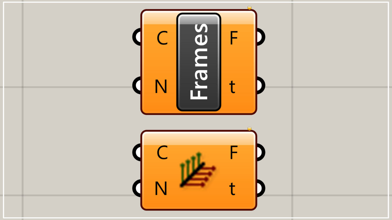 [Grasshopper]Curve Frames to create planes spaced evenly along a curve in the tangential direction