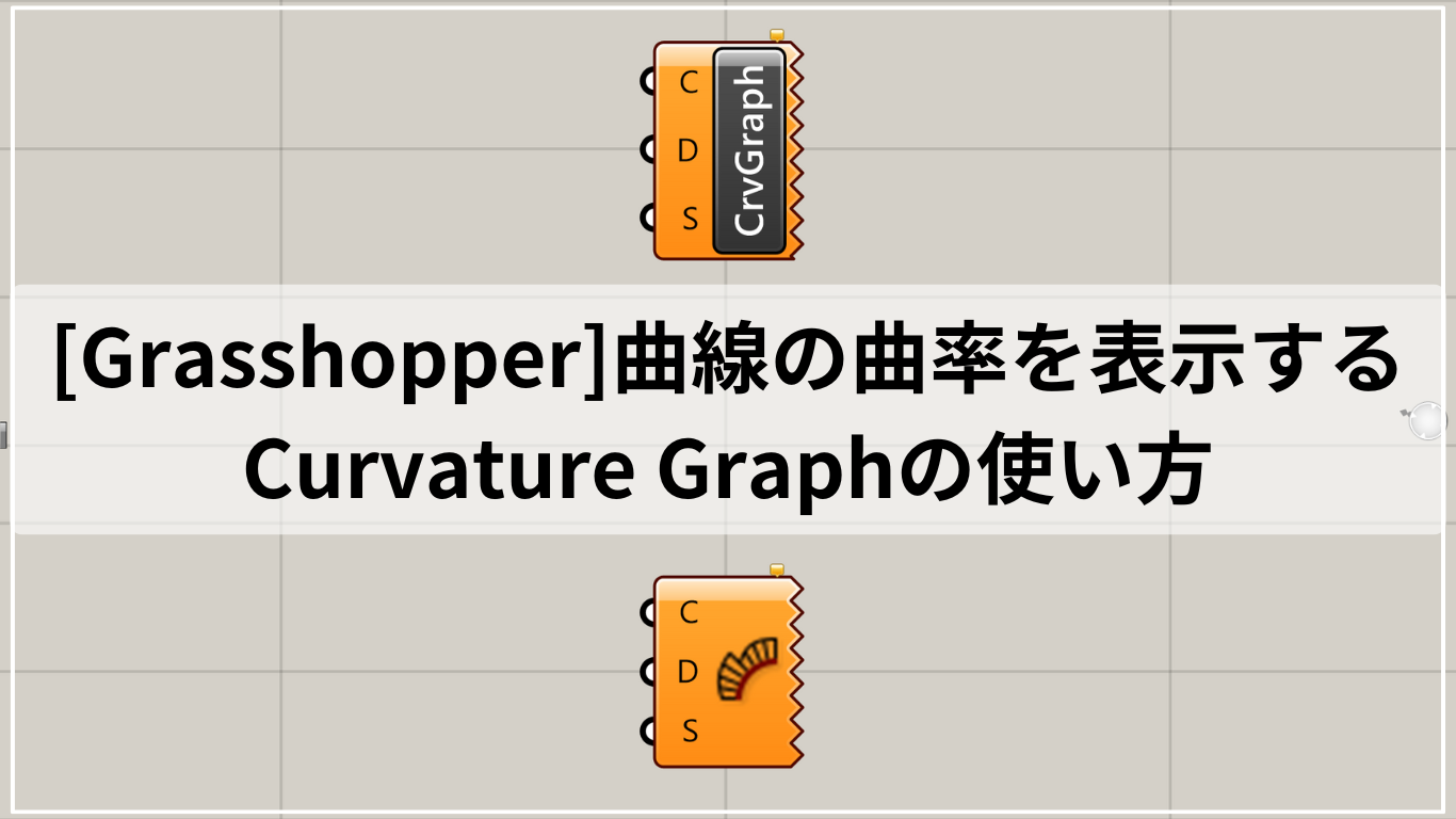 [Grasshopper]曲線の曲率を表示するCurvature Graphの使い方