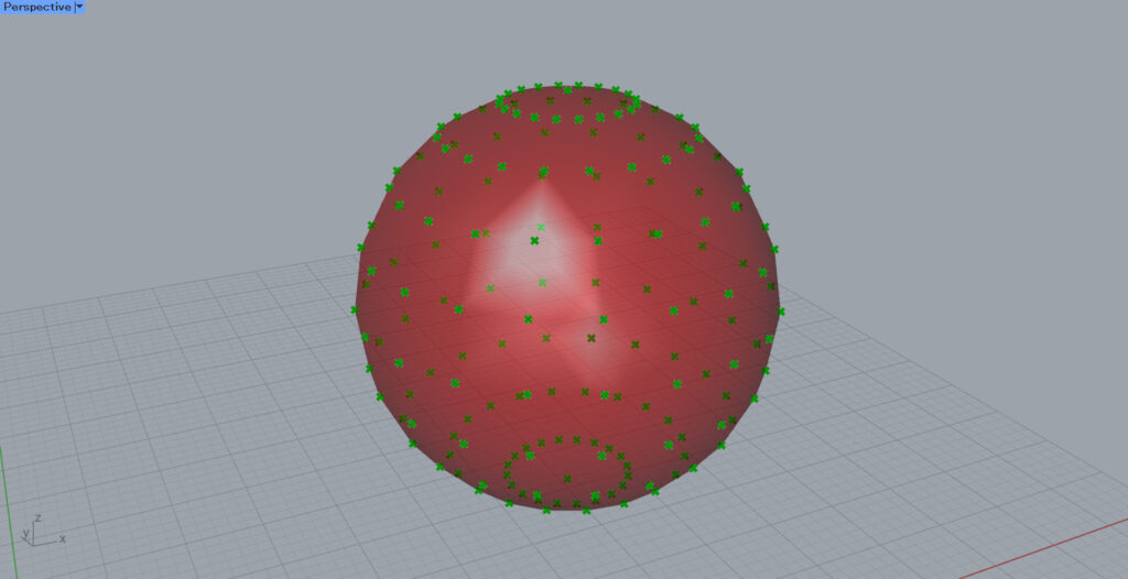 もう1つの方向の点の数が増えた