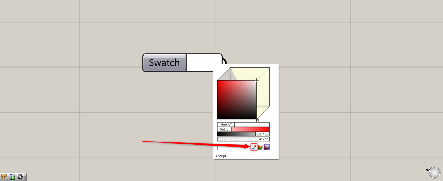 [Grasshopper] How to use Colour Swatch to set colors - IArchway