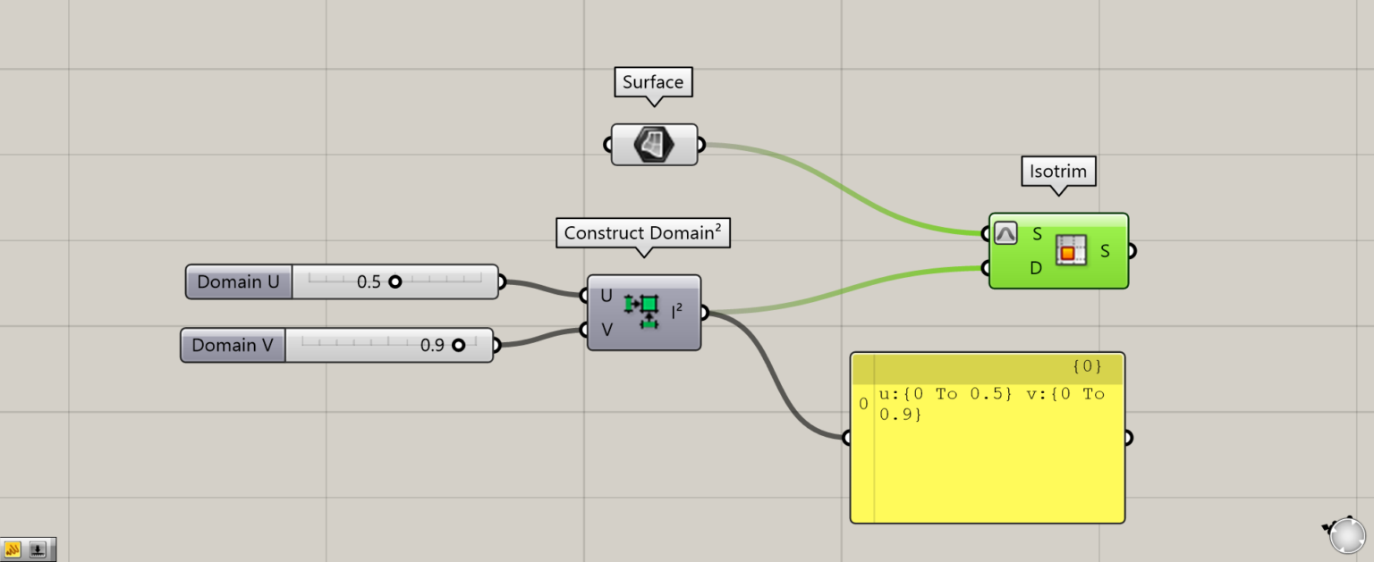 [Grasshopper]ドメイン範囲を作るConstruct Domain²(Dom²)の使い方 - IArchway