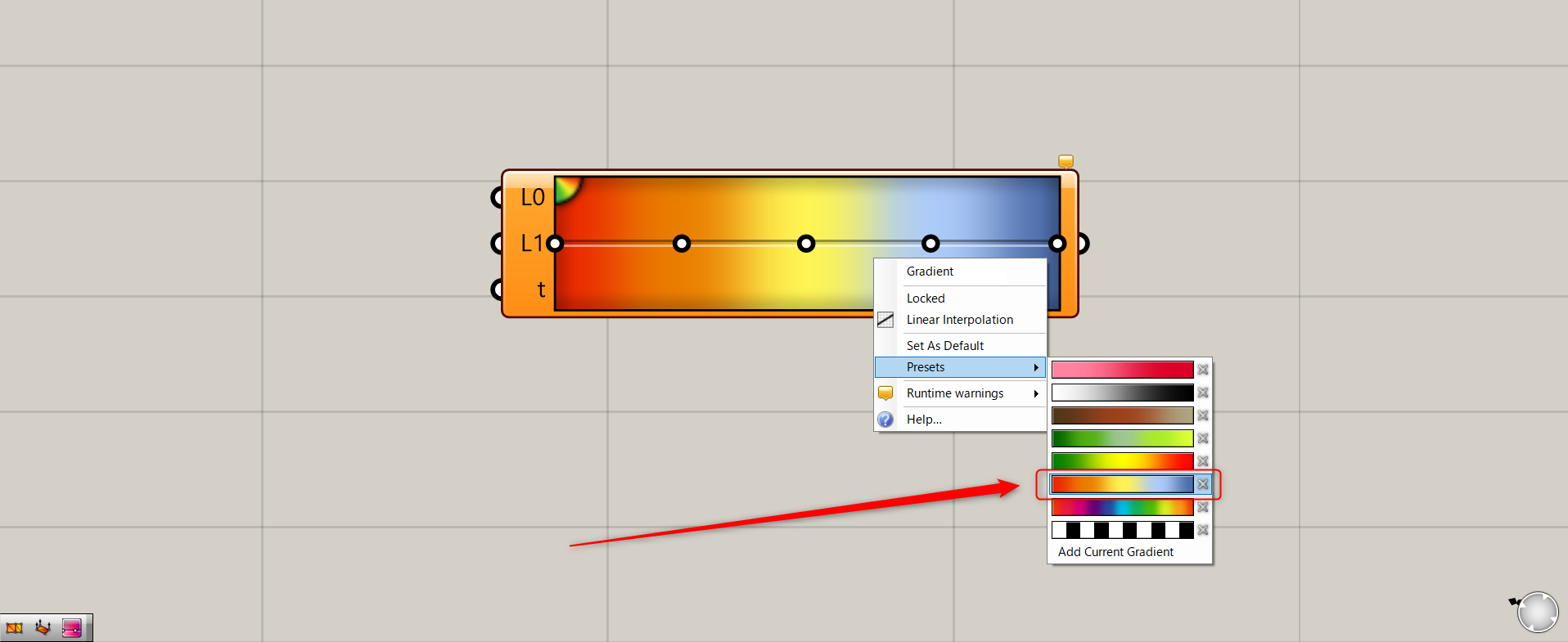 [Grasshopper] How to use Gradient to create color gradients - IArchway