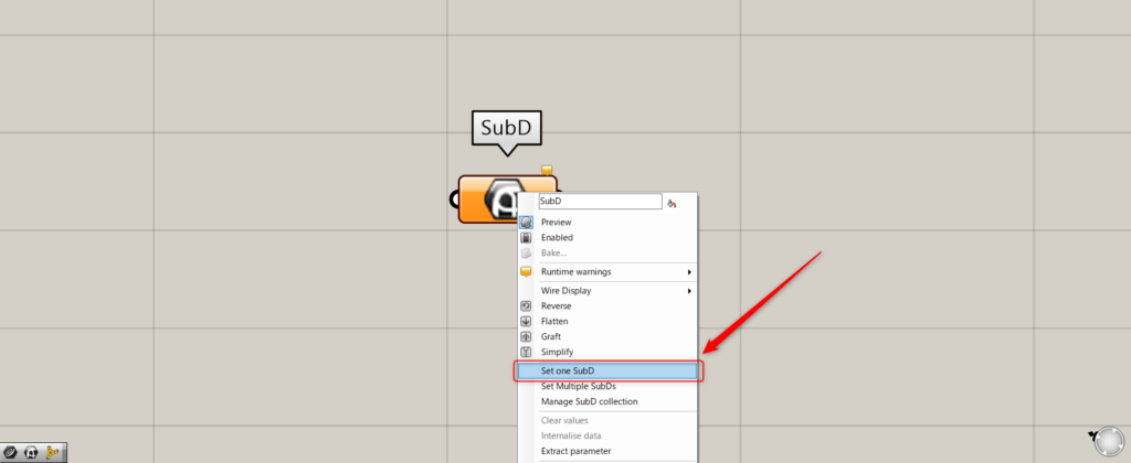 Set one SubD
