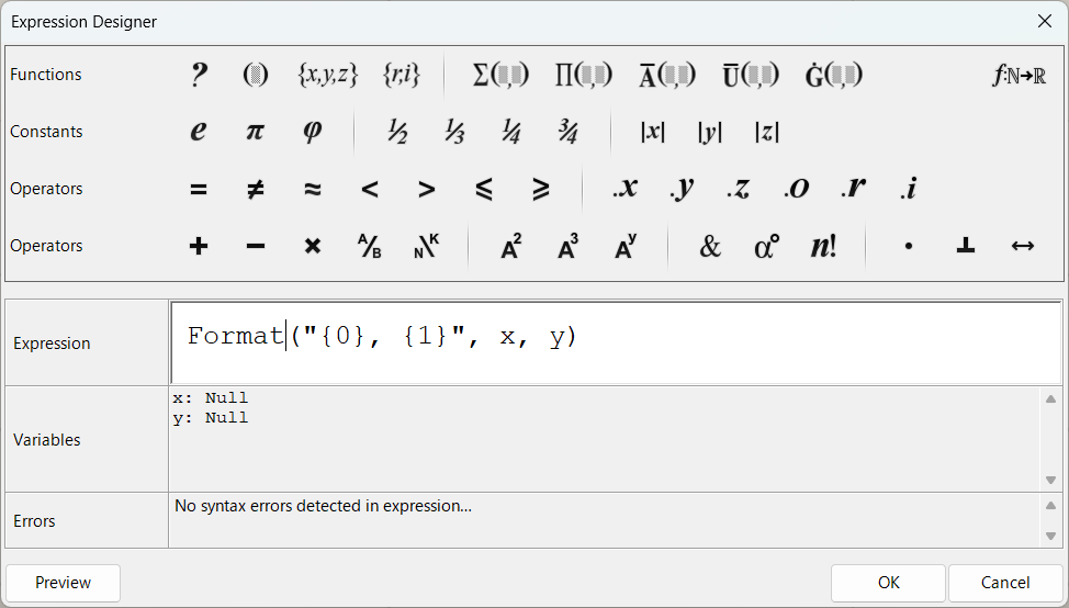 Expressionの設定