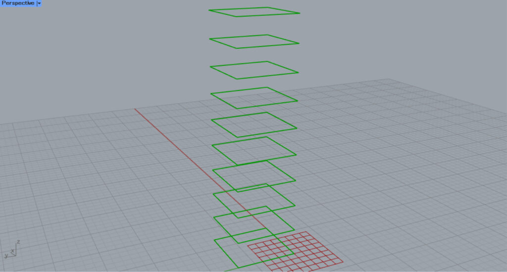 10階分のフロア作成