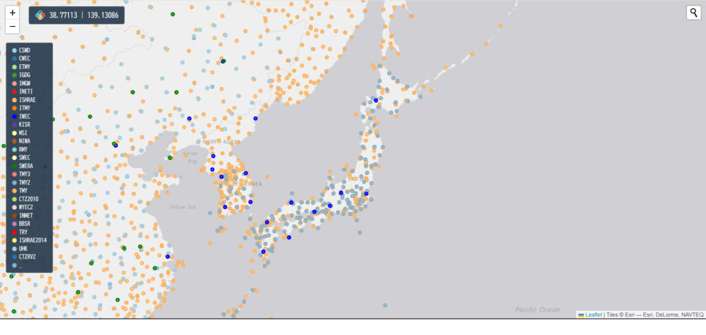 ダウンロードしたい地域