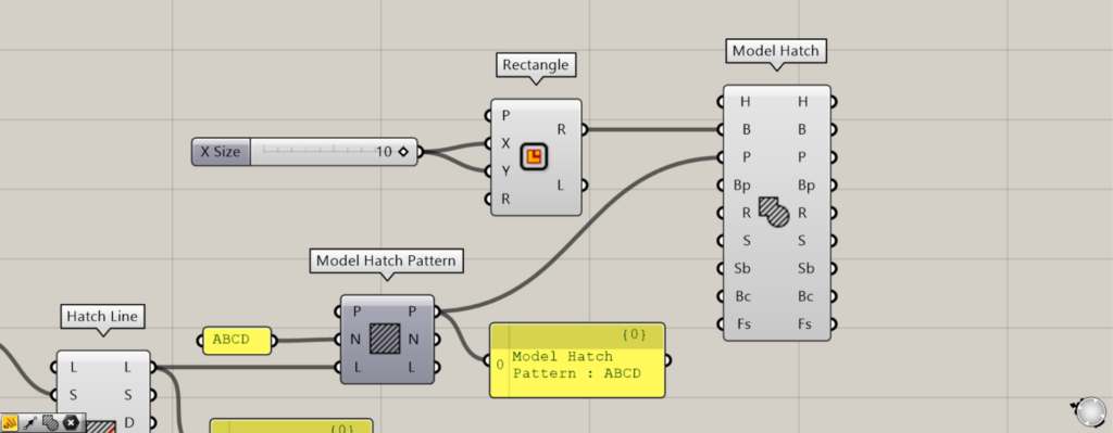 ハッチングを作成