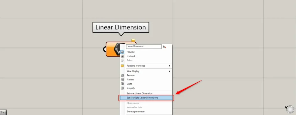 Set Multiple Linear Dimensions