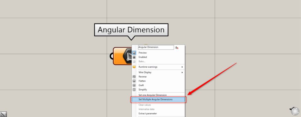 Set Multiple Angular Dimensions