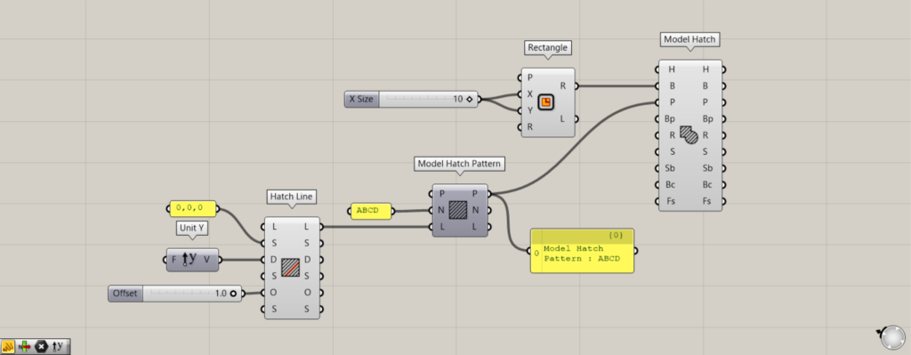 ハッチングのパターンを作成する