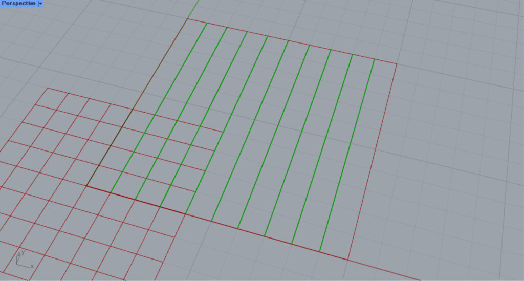 作成したパターンからハッチングを作成