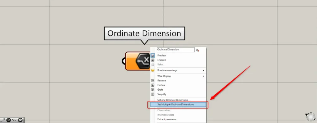 Set Multiple Ordinate Dimensions