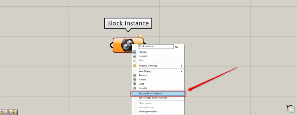 Set one Block Instance