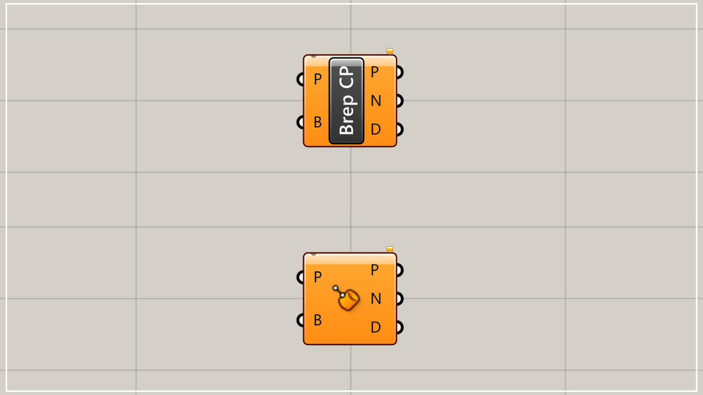 [Grasshopper]点からBrepモデル上の最も近い地点に点を作成するBrep Closest Pointの使い方