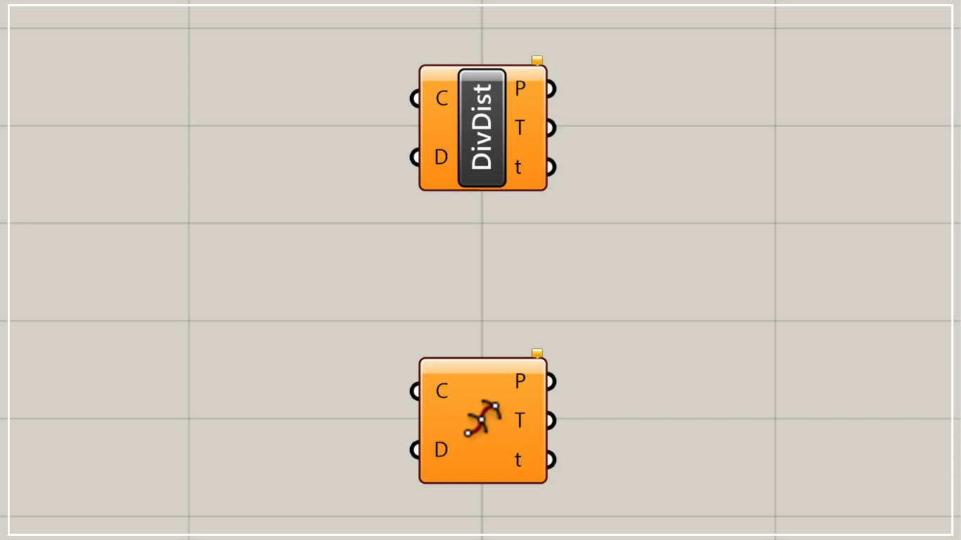 [Grasshopper]指定した距離の間隔で線上に点を配置・分割するDivide Distanceの使い方
