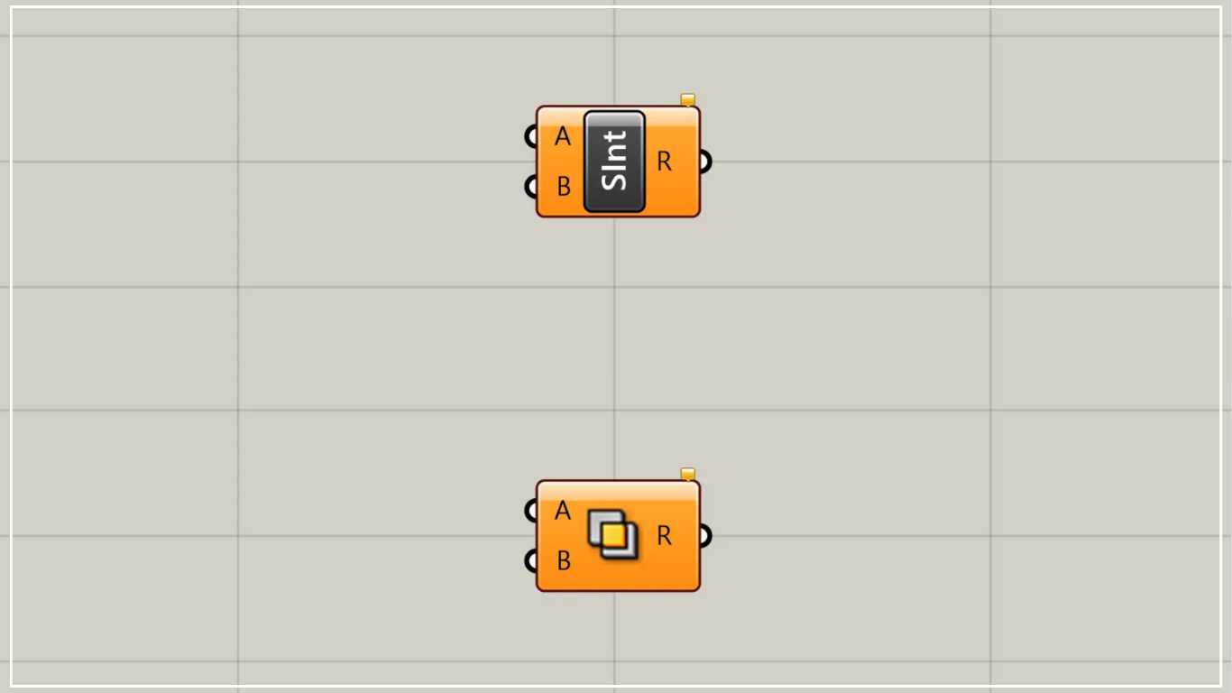 [Grasshopper]モデル同士の交差部分を取得するSolid Intersectionの使い方