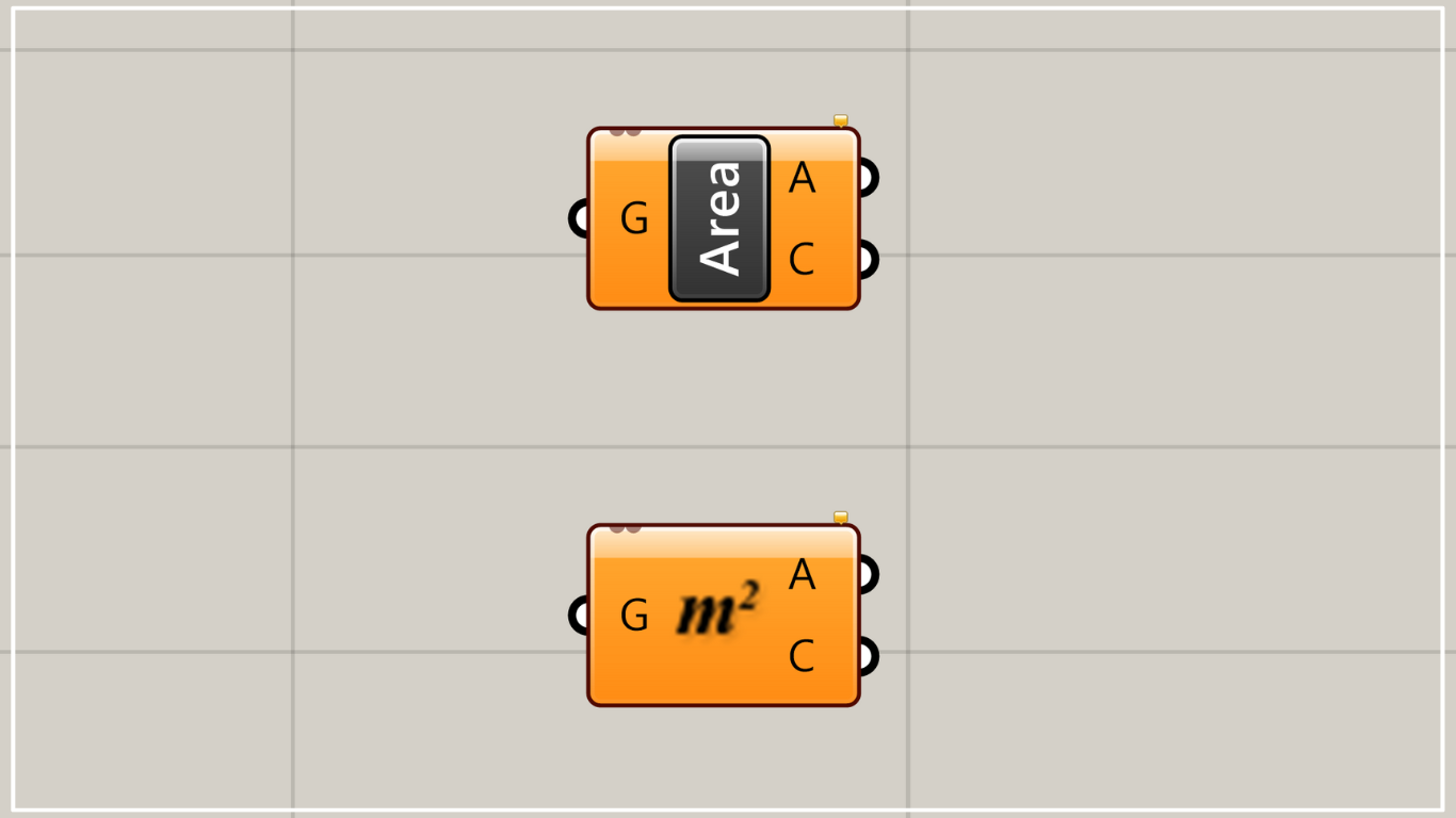 [Grasshopper] How to use Area to get the center point and area