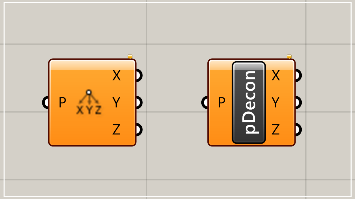 [Grasshopper] How to use Deconstruct to break down point coordinates into XYZ values