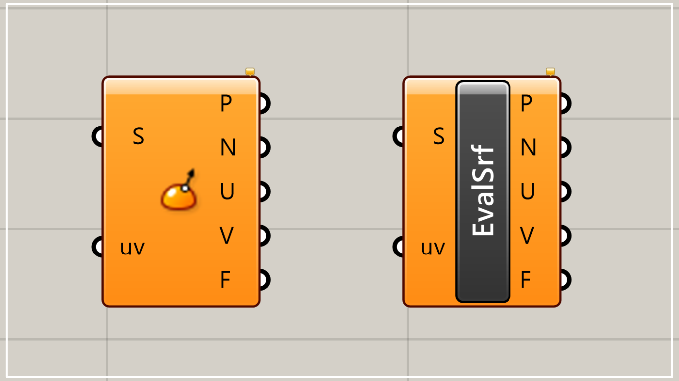 [Grasshopper]How to use the Evaluate Surface to obtain information at a specified position on the surface