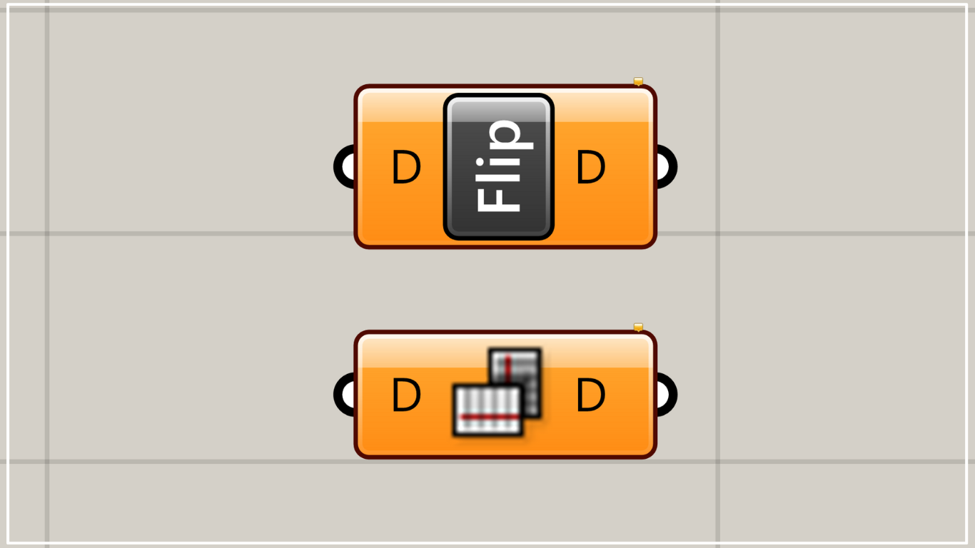 [Grasshopper]How to use the Flip Matrix component to swap rows and columns