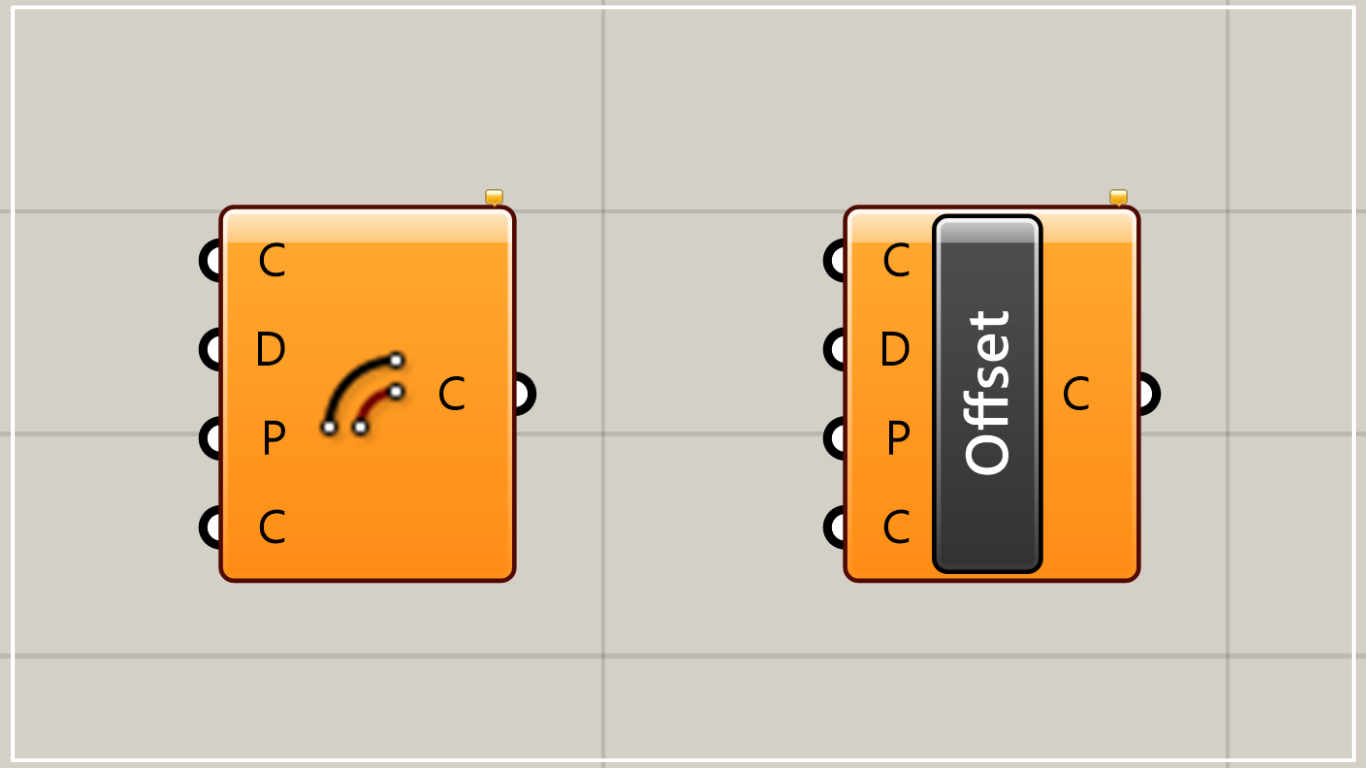 [Grasshopper] How to use Offset Curve to offset curves