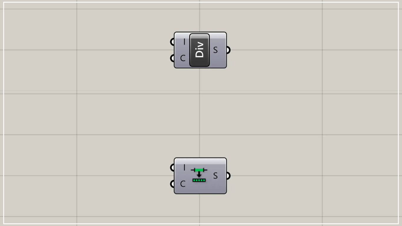 [Grasshopper]ドメイン範囲を分割するDivide Domainの使い方