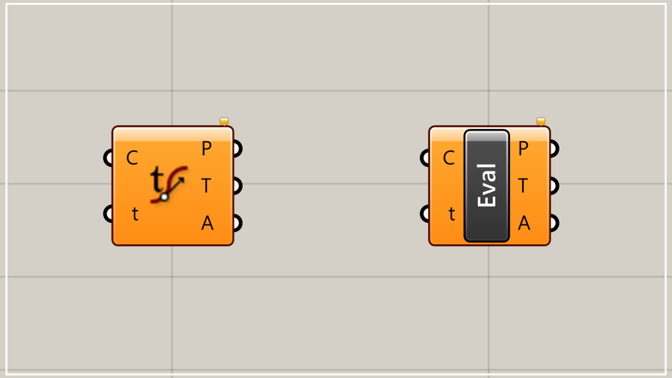 [Grasshopper] How to use Evaluate Curve to obtain points and vectors on a curve