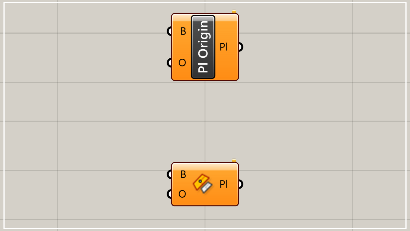 [Grasshopper] Plane Origin to create a new plane by specifying a plane and a point