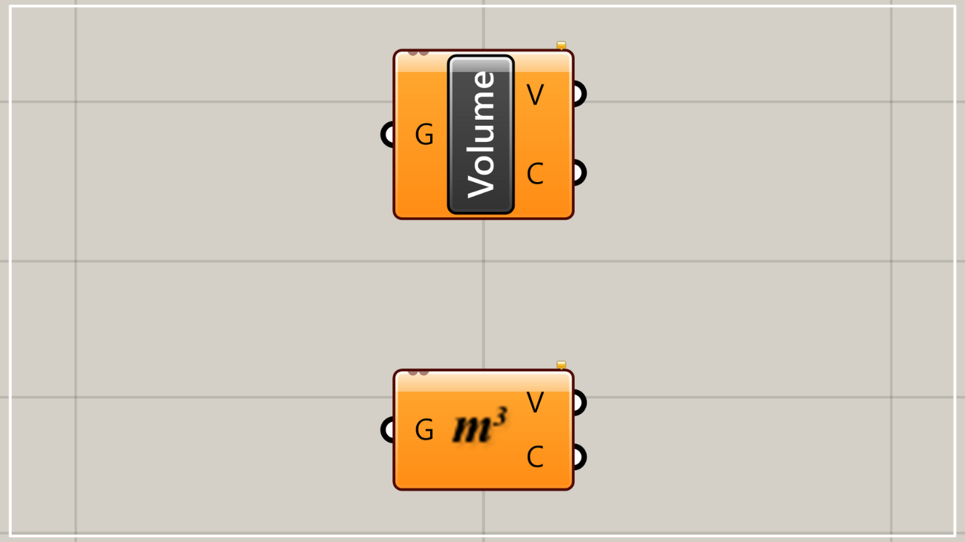 [Grasshopper] How to use Volume to obtain the center of gravity and volume of an object