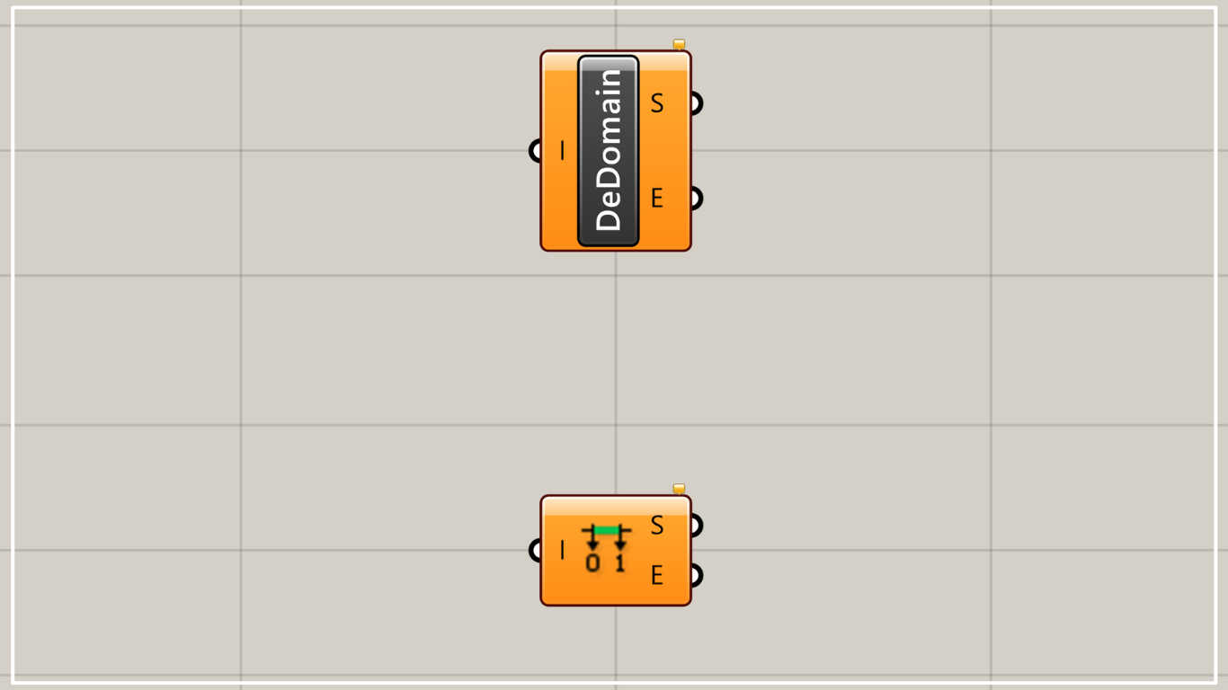 [Grasshopper] How to use Deconstruct Domain to break down domain ranges