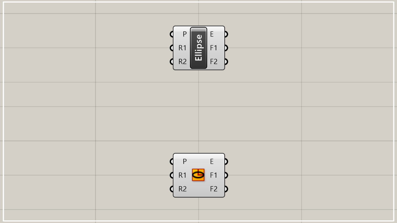 [Grasshopper] How to use Ellipse to create an ellipse