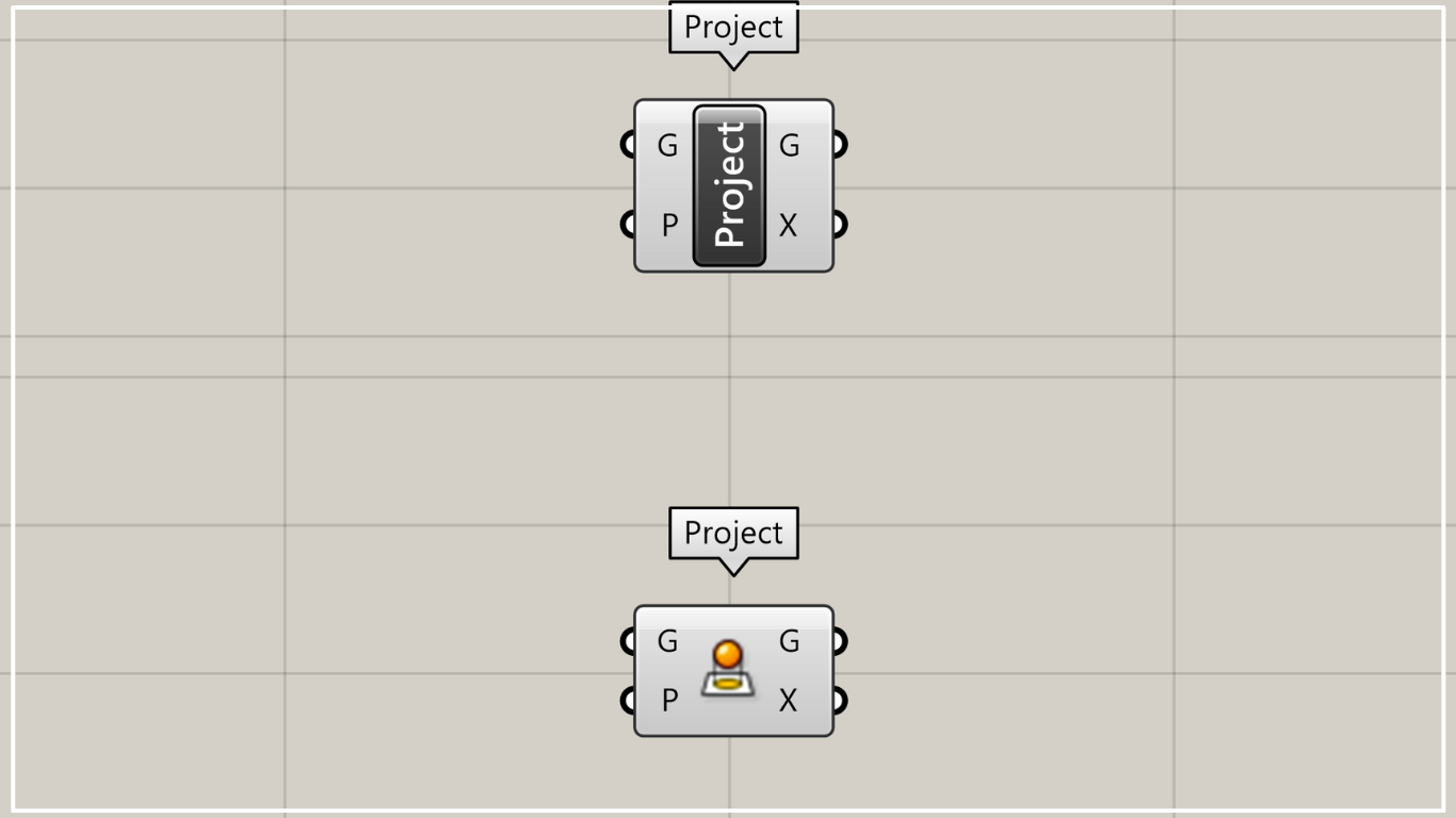 [Grasshopper] How to use Project to project onto a plane