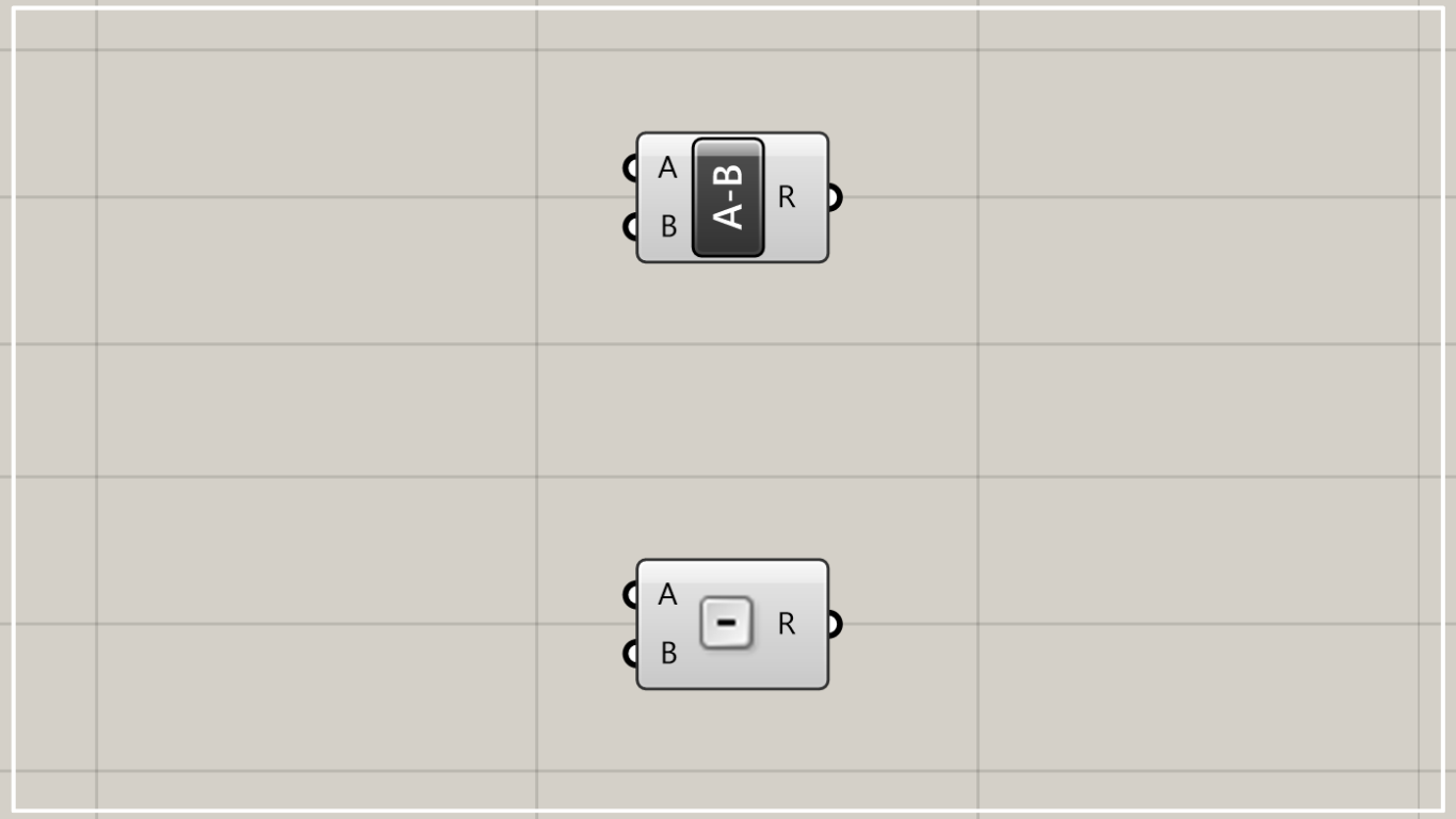 [Grasshopper] How to use Subtraction to perform subtraction calculations