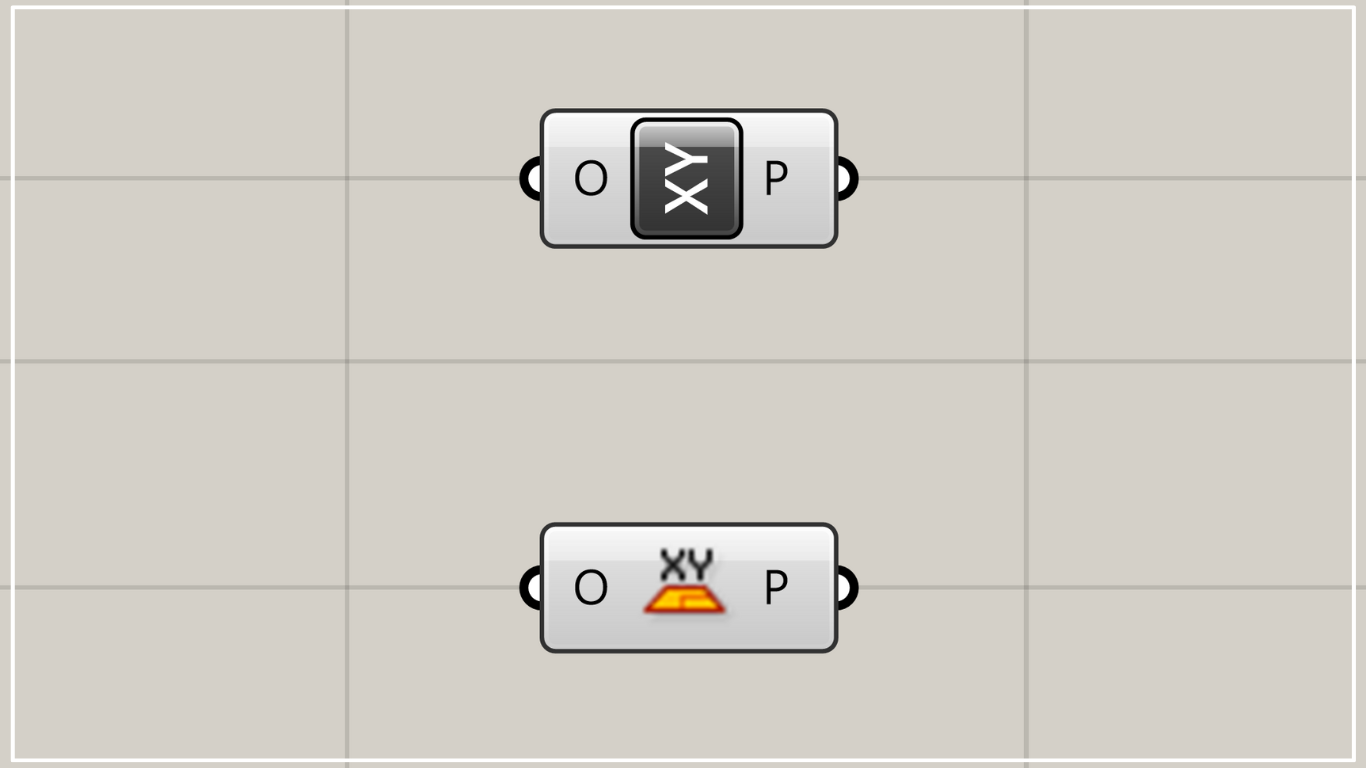 [Grasshopper] How to use XY Plane to create a plane created from the X and Y directions