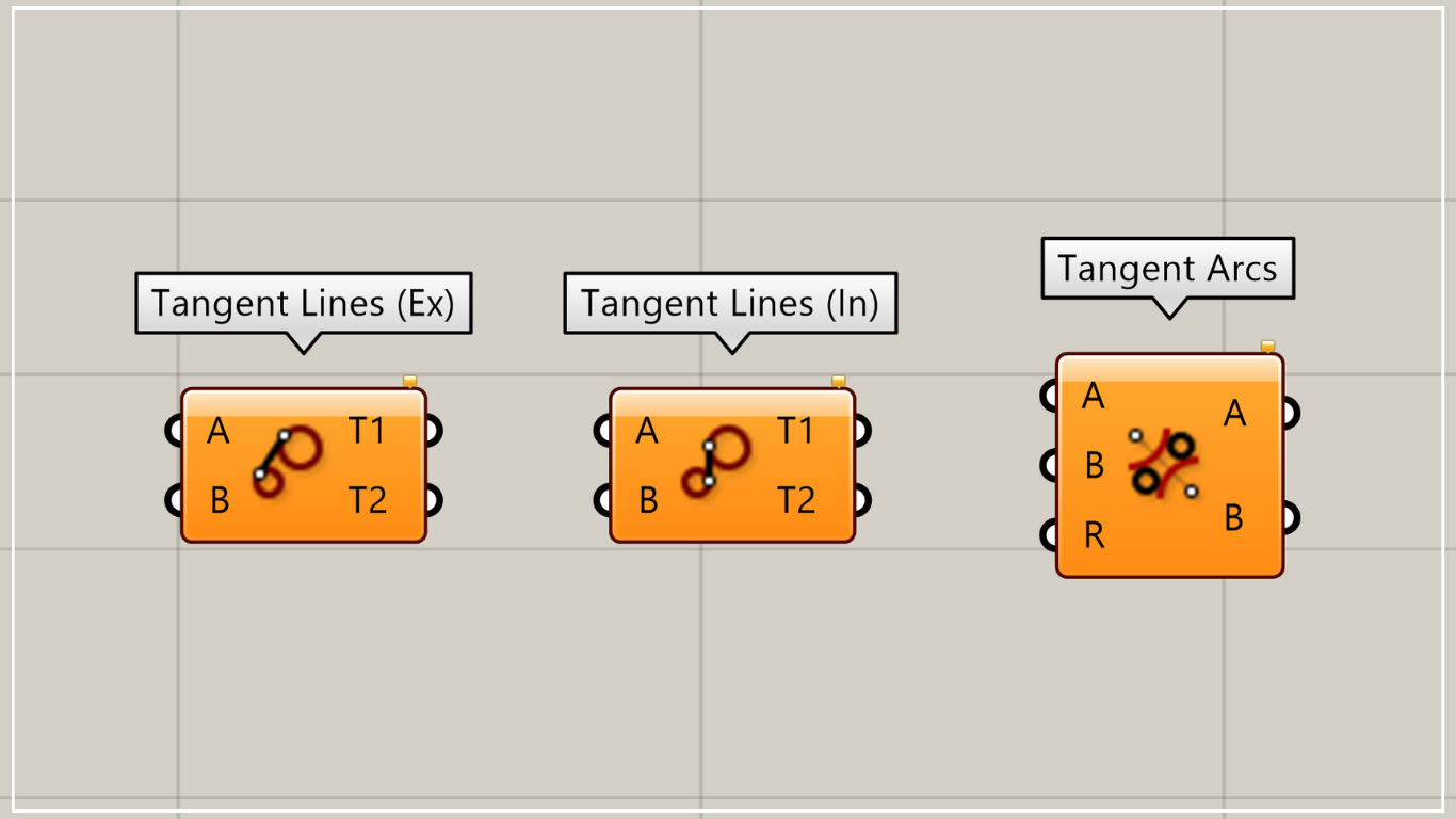 [Grasshopper] How to connect multiple circles with tangent lines or curves [Data download available]