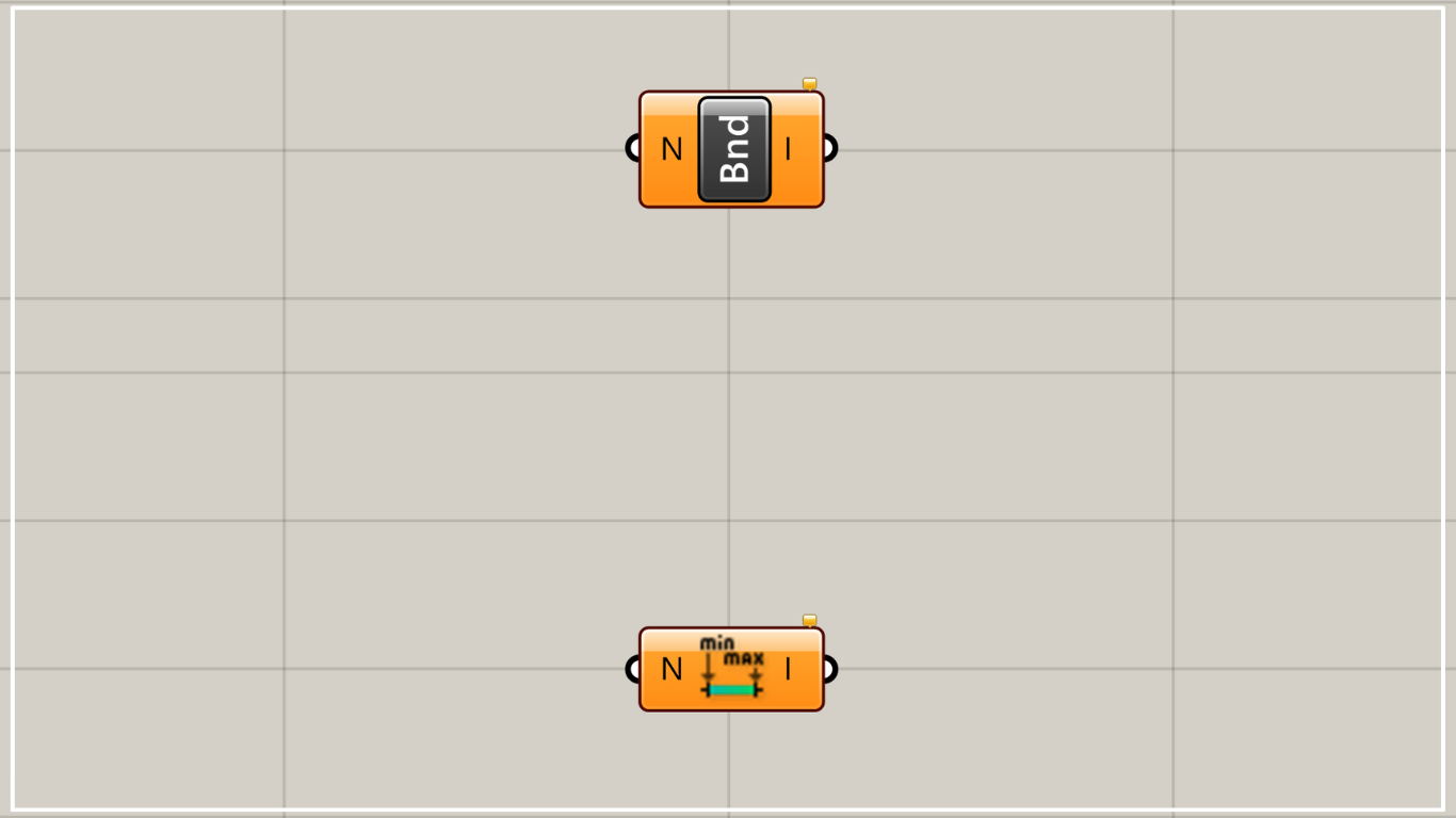[Grasshopper] How to use Bounds to create a domain range from the minimum and maximum values in a list