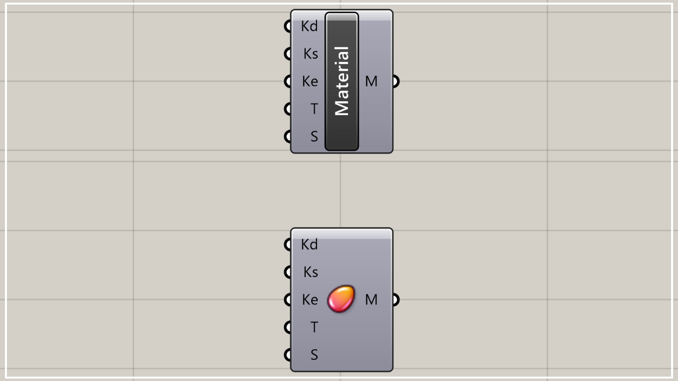 [Grasshopper] How to use Create Material to create materials