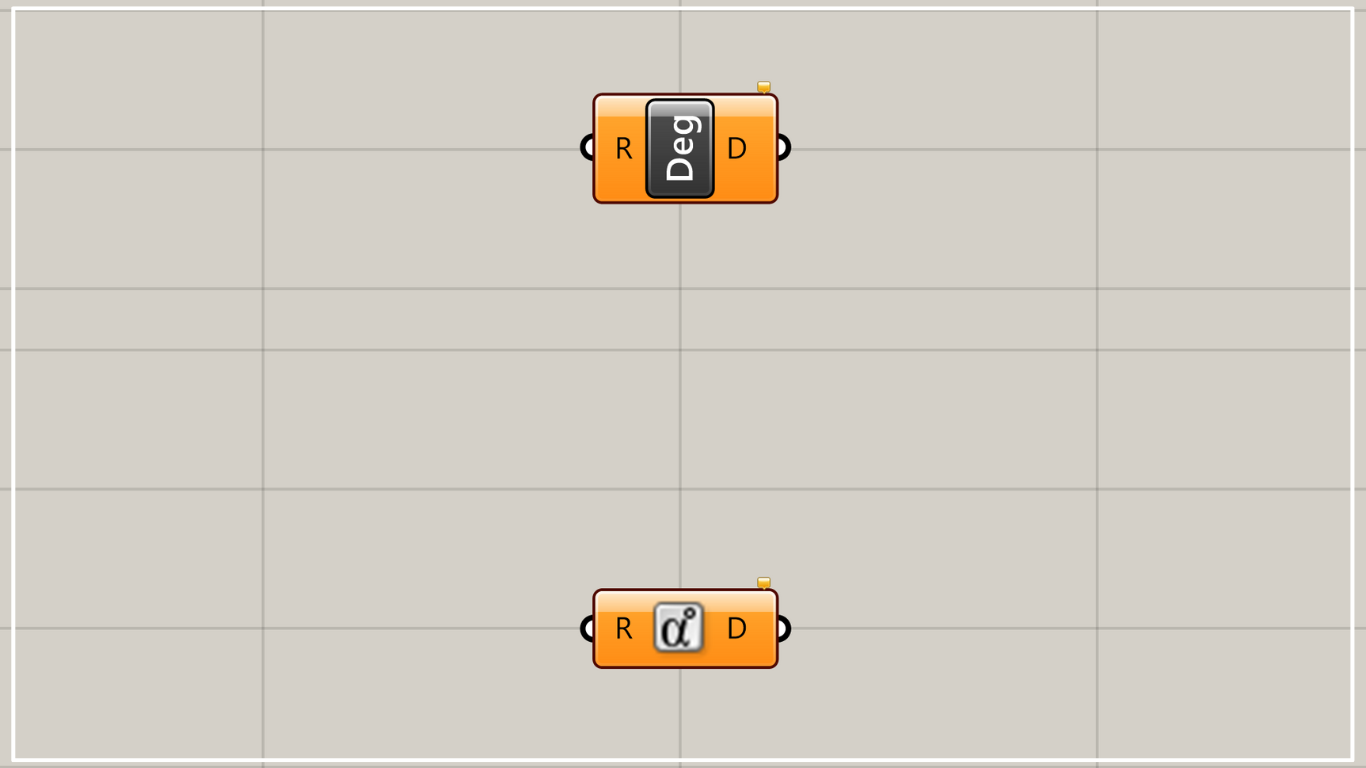 [Grasshopper] How to use Degrees to convert from radians to degrees