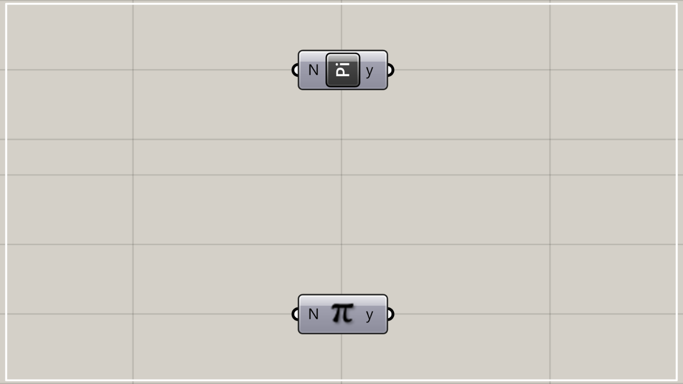 [Grasshopper] How to use Pi component to output pi