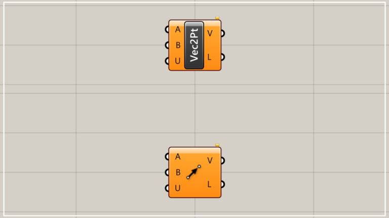 [Grasshopper] How to use Vector 2Pt to create a vector from two points ...