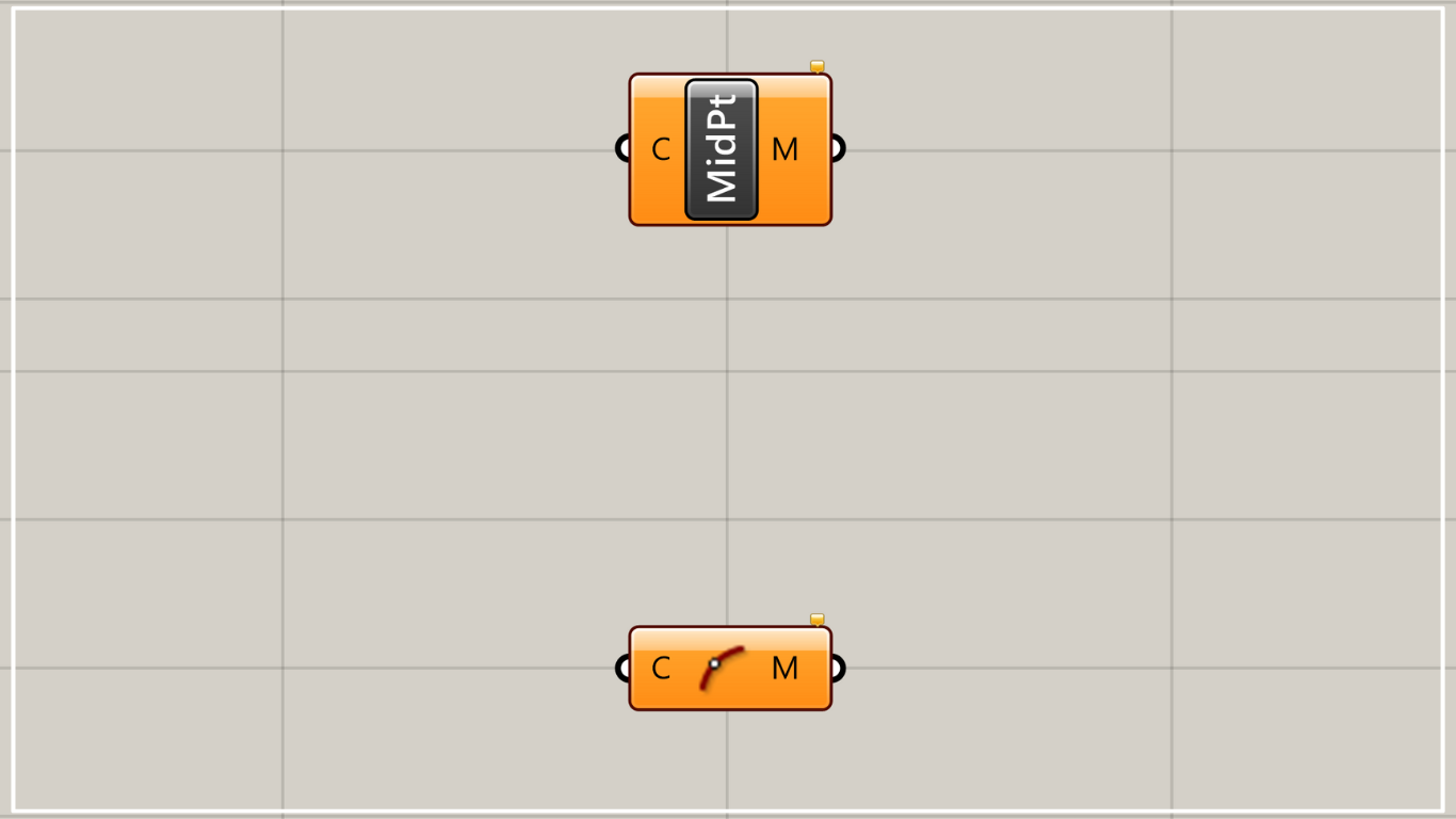 [Grasshopper] How to use Curve Middle to extract the midpoint of a curve